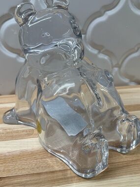 Vintage Gordon Scott 24% Lead Crystal Bear Coin Bank – Made in Czech Republic